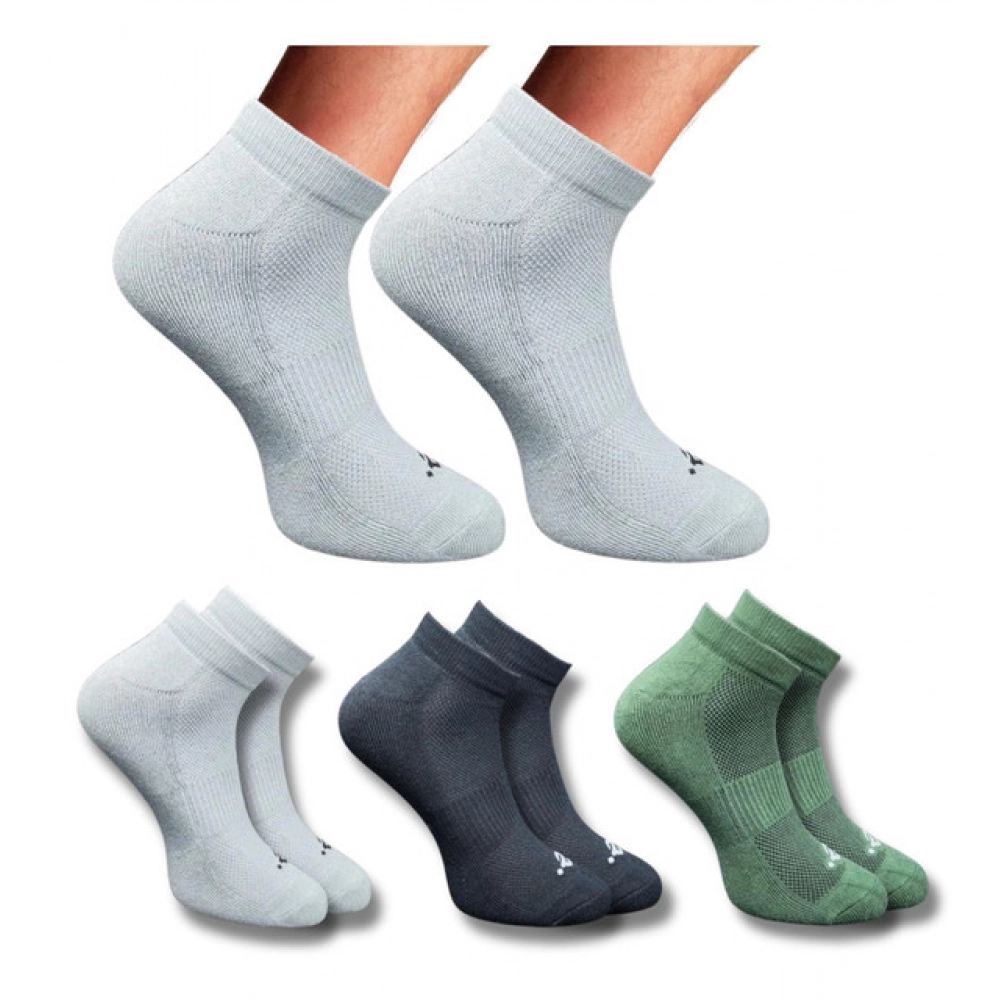 Multicolor Unisex Cotton Printed Low Cut Socks 3 Pair Set