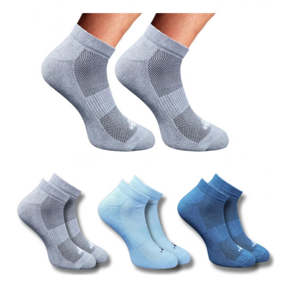 Multicolor Unisex Cotton Printed Low Cut Socks 3 Pair Set