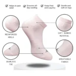 Generic 3_Pair Set Unisex Casual Cotton Printed Low Cut Socks (Multicolor) - Image 2