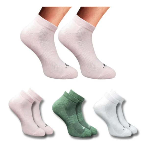 Multicolor 3 Pair Set of Unisex Casual Cotton Low Cut Socks