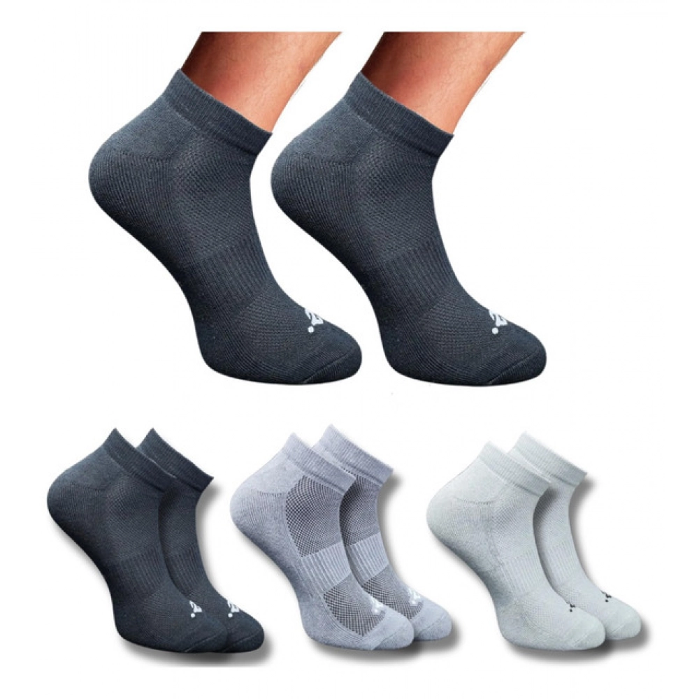 Multicolor 3 Pair Set of Unisex Casual Cotton Low Cut Socks