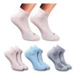 Multicolor 3 Pair Set of Unisex Casual Cotton Low Cut Socks