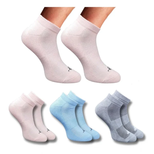 Multicolor 3 Pair Set of Unisex Casual Cotton Low Cut Socks