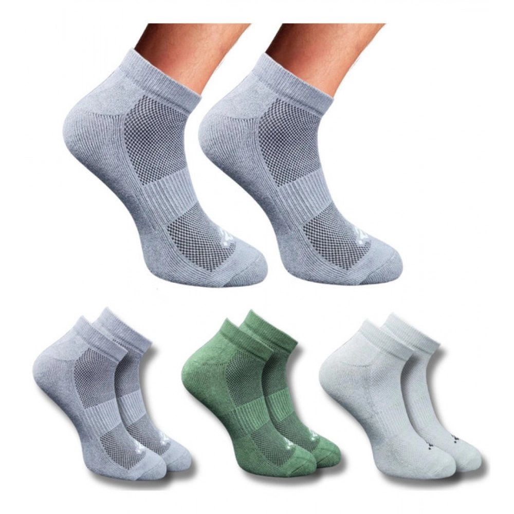 Multicolor 3 Pair Set of Unisex Casual Cotton Low Cut Socks
