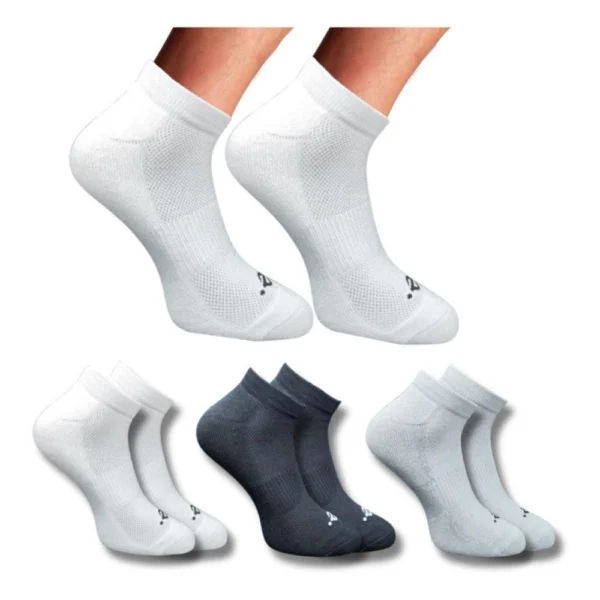 Multicolor 3 Pair Set of Unisex Casual Cotton Low Cut Socks