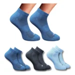 Multicolor 3 Pair Set of Unisex Casual Cotton Low Cut Socks