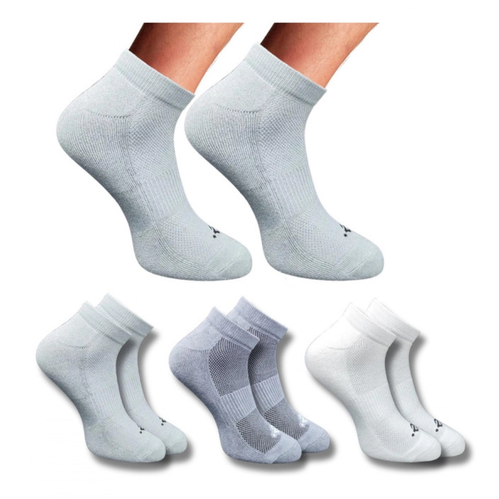Multicolor 3 Pair Set of Unisex Casual Cotton Low Cut Socks