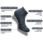 Printed Cotton Ankle Socks - Angle 4