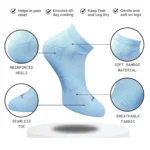 Generic 3_Pair Set Unisex Casual Cotton Printed Low Cut Socks (Multicolor) - Image 2