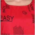 Generic Women's Casual Crepe Sleeveless Slit Dress (Red) - Image 5