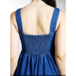 Generic Women's Casual Denim Sleeveless Dress (Blue) - Image 2