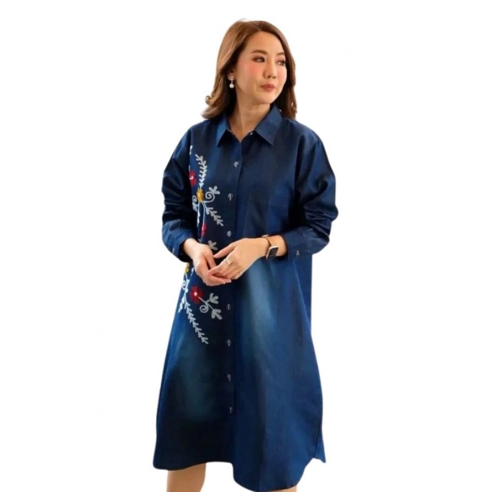 PID-63375-Women-s-Casual-Denim-Full-sleeve-Dress-Blue-1-1000x1000-1.webp Generic Women's Casual Denim Full sleeve Dress (Blue) - Image 1