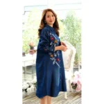Generic Women's Casual Denim Full sleeve Dress (Blue) - Image 4