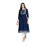 Blue Rayon Kurti for Women