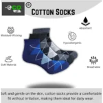 Generic 3_Pair Set Unisex Casual Cotton Printed Low Cut Socks (Multicolor) - Image 3