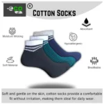 Generic 3_Pair Set Unisex Casual Cotton Printed Low Cut Socks (Multicolor) - Image 3