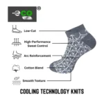 Generic 3_Pair Set Unisex Casual Cotton Printed Low Cut Socks (Multicolor) - Image 4