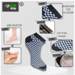 Generic 3_Pair Set Unisex Casual Cotton Printed Low Cut Socks (Multicolor) - Image 2