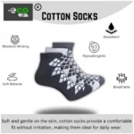 Generic 3_Pair Set Unisex Casual Cotton Printed Low Cut Socks (Multicolor) - Image 3
