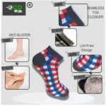 Generic 3_Pair Set Unisex Casual Cotton Printed Low Cut Socks (Multicolor) - Image 2