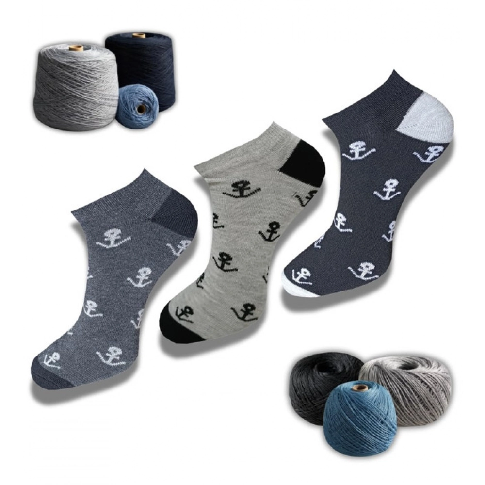 Black Light Grey Unisex Cotton Low Cut Socks 3 Pair Pack