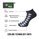 Generic 3_Pair Set Unisex Casual Cotton Printed Low Cut Socks (Multicolor) - Image 4