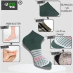 Unisex Cotton Low Cut Socks - Angle 2