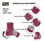 Generic 3_Pair Set Unisex Casual Cotton Printed Ankle Length Support Socks (Multicolor) - Image 2