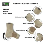 Generic 3_Pair Set Unisex Casual Cotton Printed Ankle Length Support Socks (Multicolor) - Image 2