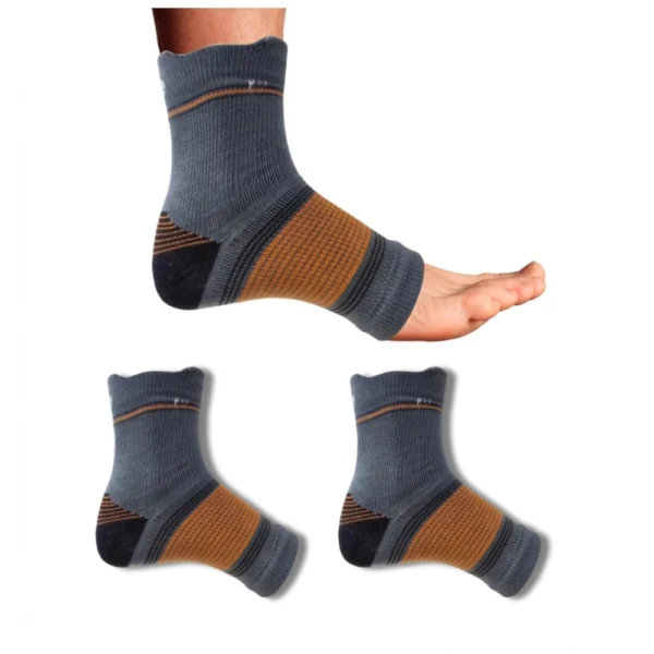 Multicolor Unisex Cotton Printed Ankle Length Socks 3-Pair Set