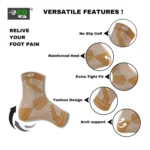 Generic 3_Pair Set Unisex Casual Cotton Printed Ankle Length Support Socks (Multicolor) - Image 2