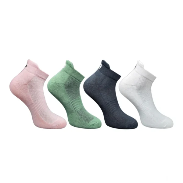 NariHaat Multicolor Unisex Cotton Ankle Socks 4-Pair Set