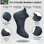 Unisex Cotton Ankle Socks - Angle 3