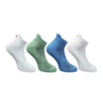 Multicolor 4-Pair Set of Unisex Cotton Printed Ankle Length Socks