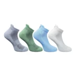 Multicolor 4-Pair Set of Unisex Cotton Printed Ankle Length Socks