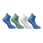 Multicolor 4-Pair Set of Unisex Cotton Printed Ankle Length Socks