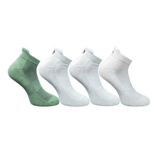 Multicolor 4-Pair Set of Unisex Cotton Printed Ankle Length Socks