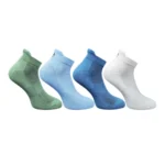 Multicolor Unisex Cotton Printed Ankle Length Socks 4 Pair Set