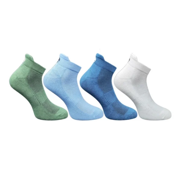 Multicolor Unisex Cotton Printed Ankle Length Socks 4 Pair Set