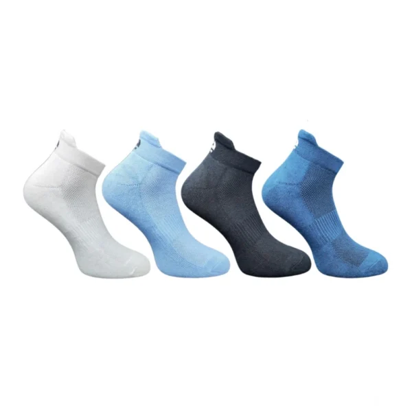 Multicolor Unisex Cotton Printed Ankle Length Socks 4 Pair Set