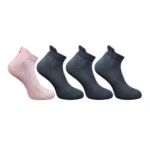 Multicolor Unisex Cotton Printed Ankle Length Socks 4 Pair Set