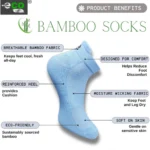 Generic 4_Pair Set Unisex Casual Cotton Printed Ankle Length Socks (Multicolor) - Image 5