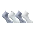 Set of four multicolor unisex cotton printed ankle length socks