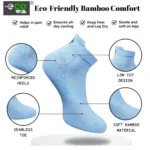 Generic 4_Pair Set Unisex Casual Cotton Printed Ankle Length Socks (Multicolor) - Image 3