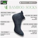 Generic 4_Pair Set Unisex Casual Cotton Printed Ankle Length Socks (Multicolor) - Image 5