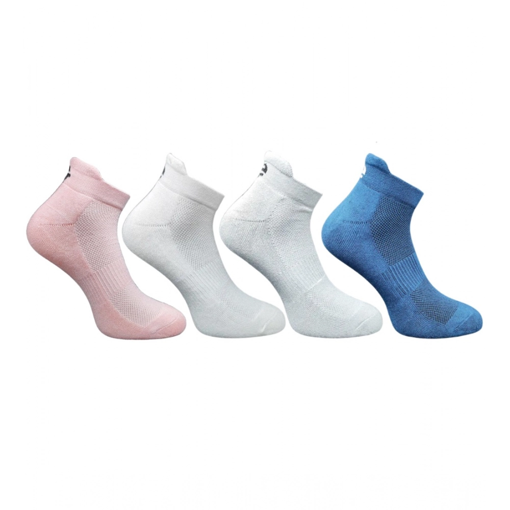 Multicolor Unisex Cotton Printed Ankle Length Socks Set