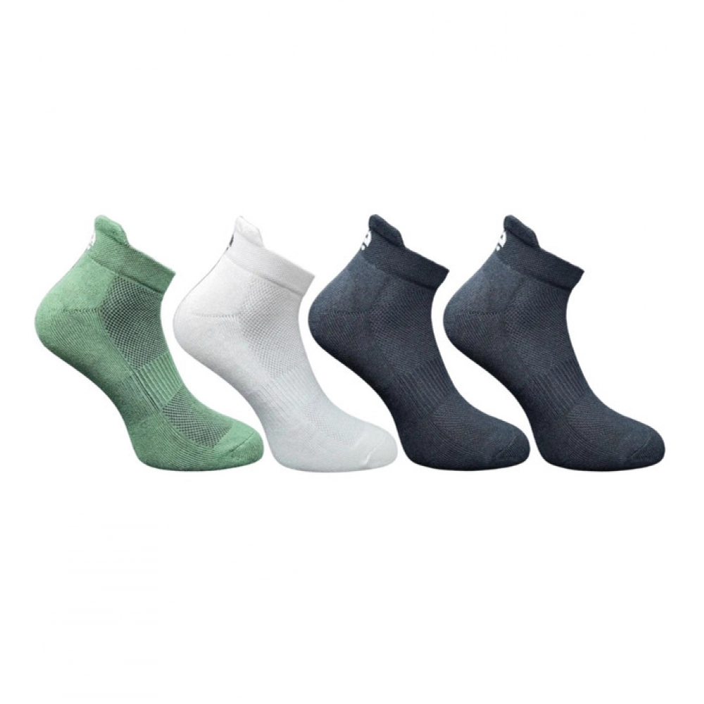 Set of 4 Multicolor Unisex Cotton Ankle Length Socks