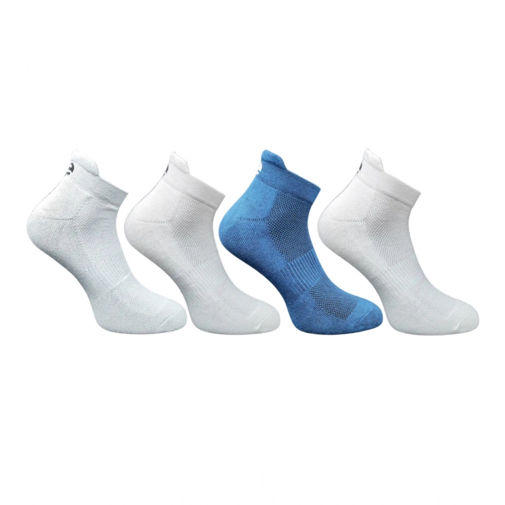 Set of 4 Multicolor Unisex Cotton Ankle Length Socks
