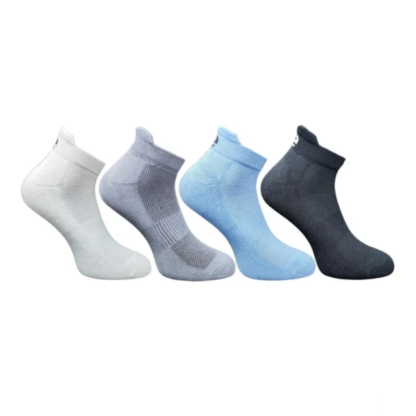 Set of 4 Multicolor Unisex Cotton Ankle Length Socks