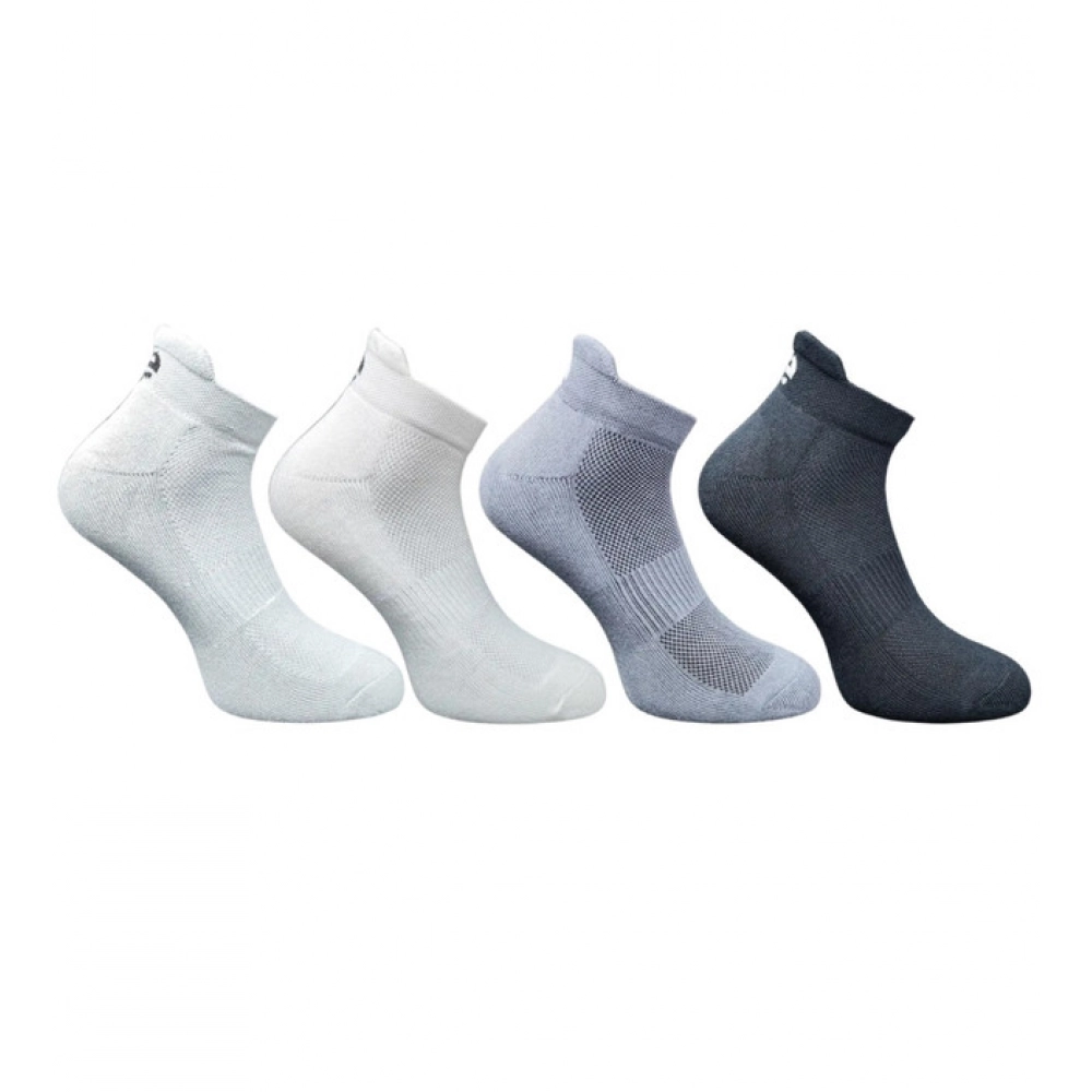 Set of 4 Multicolor Unisex Cotton Ankle Length Socks